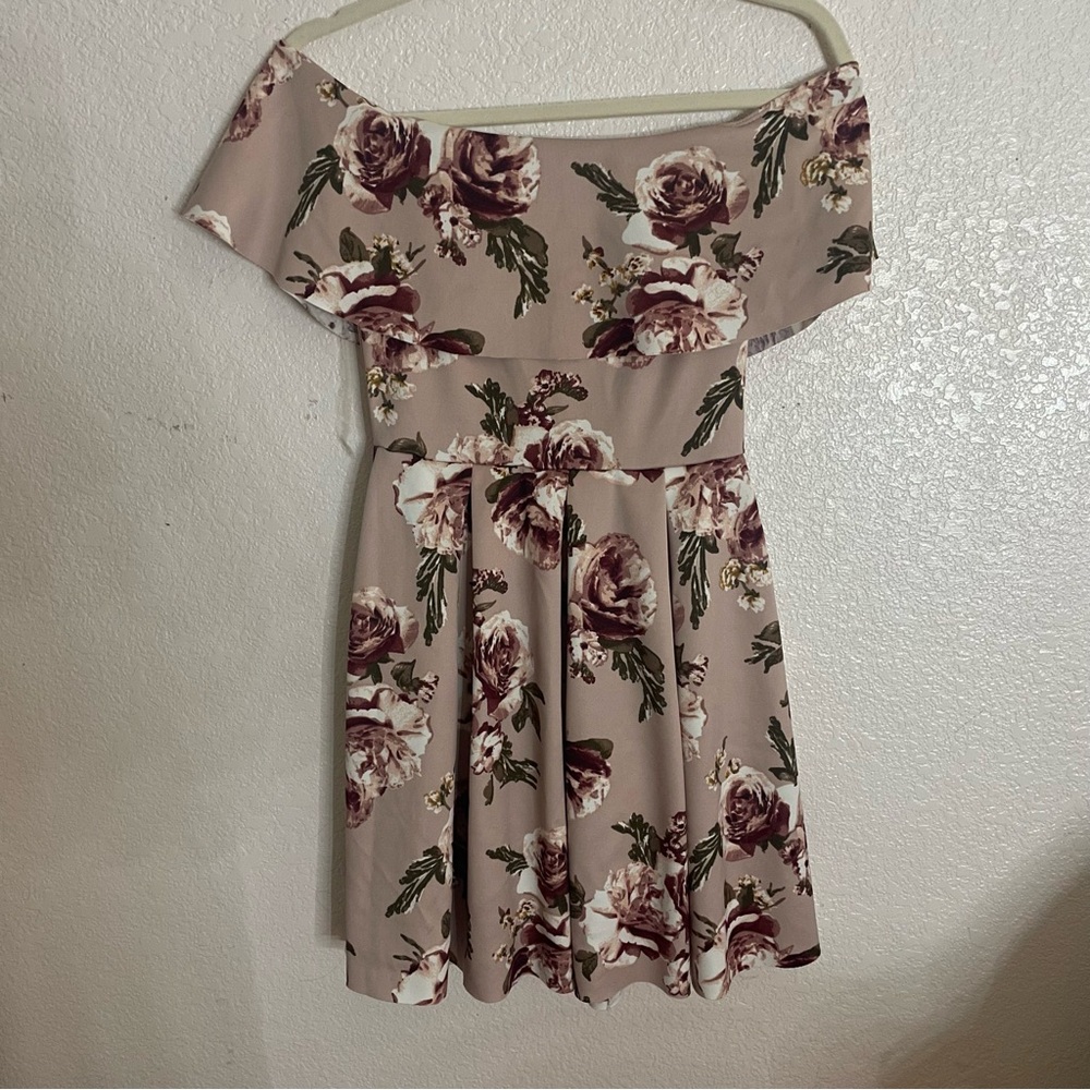 Floral Off-Shoulder Dress